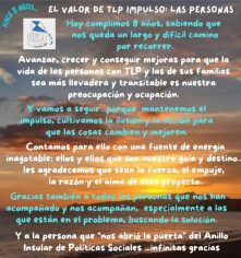 «Ocho años escuchando, acompañando y dando voz»